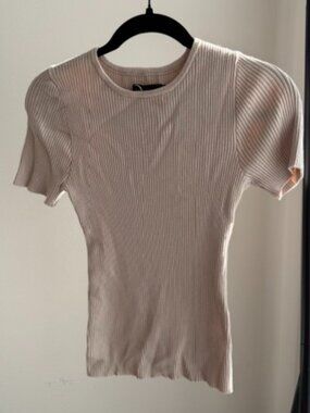 Short Sleeve Ribbed Top